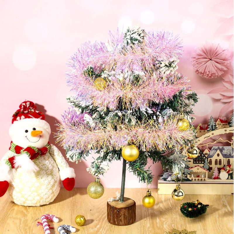 1/3/5PCS 2M Pink Christmas Tin - đánh giá và giá Tinsel Garland Decoration