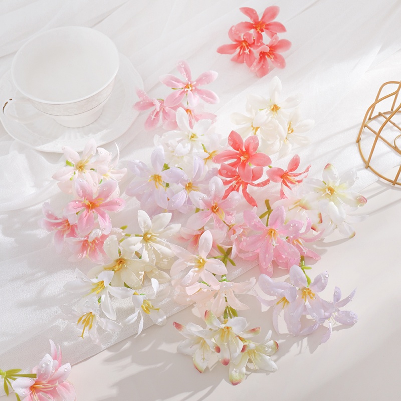 10Pcs Artificial Flower Heads  - đánh giá và giá Christmas Wreath Fake