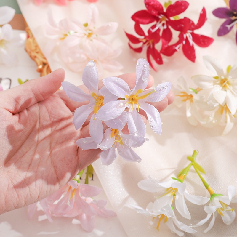 10Pcs Artificial Flower Heads  - đánh giá và giá Christmas Wreath Fake