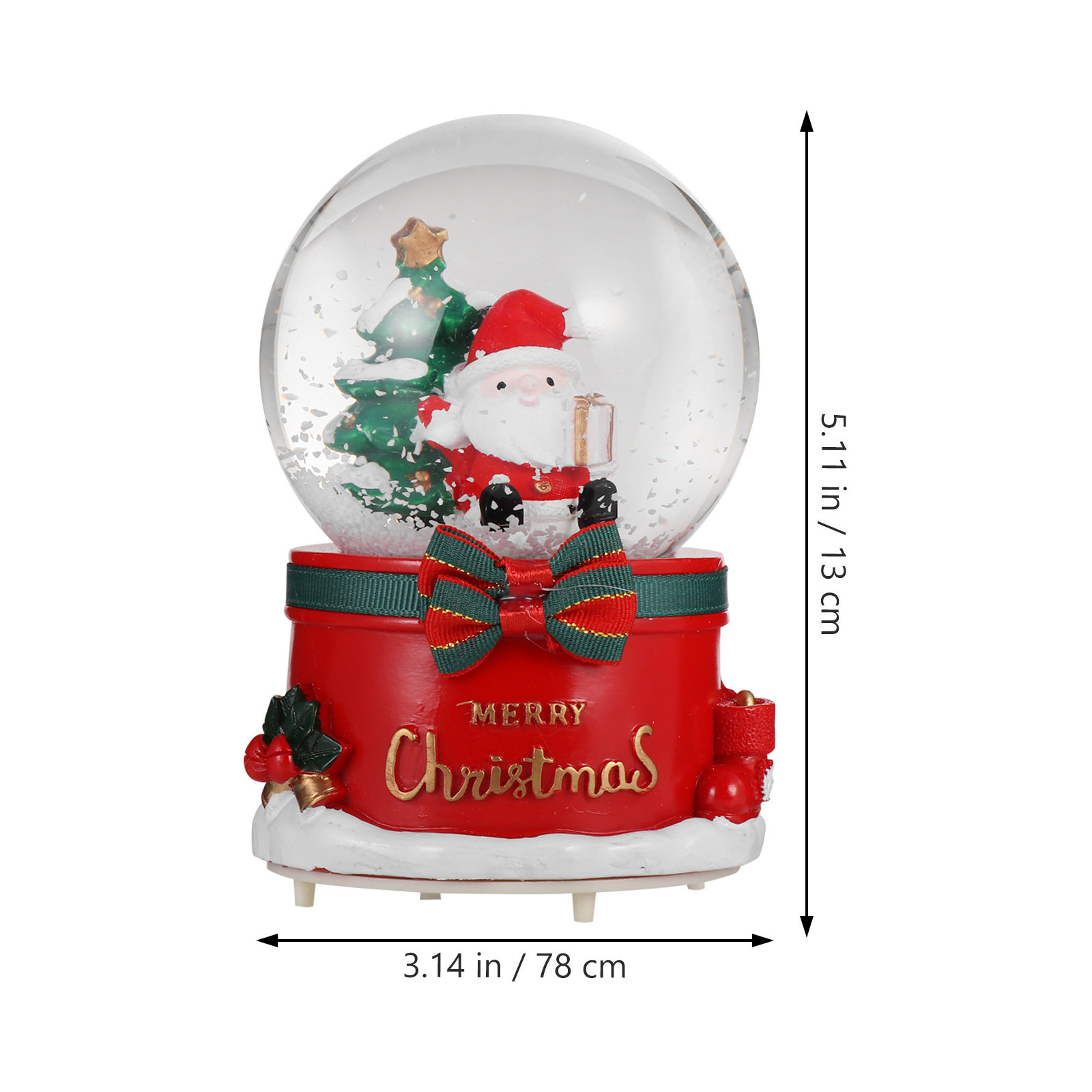 Christmas Santa Claus Crystal  - đánh giá và giá Snow Globe Musical
