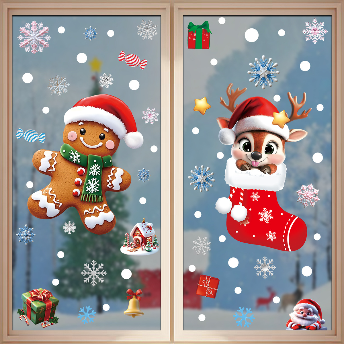 2025 Christmas Static Cling St - đánh giá và giá Snowflake Window Decal