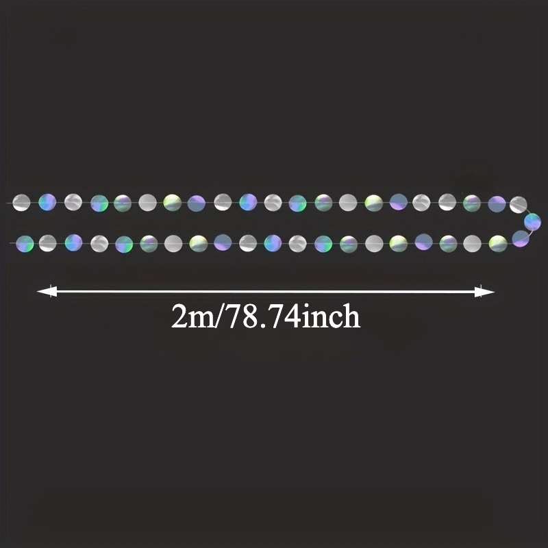 1pc Shimmering Iridescent Circ - đánh giá và giá Tinsel Garland Decoration