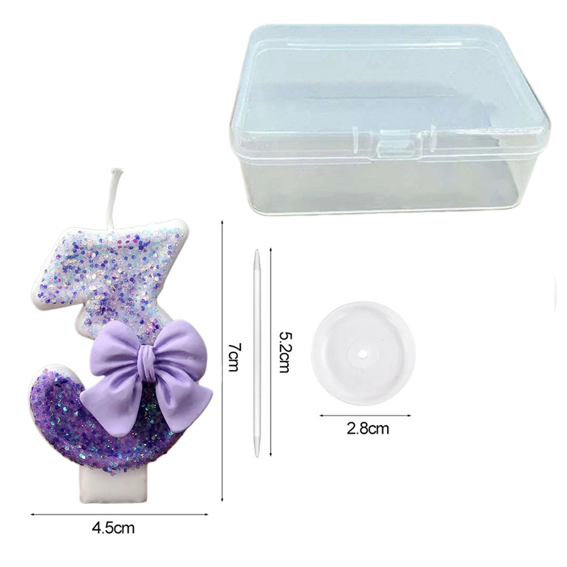Creative Glitter Gradual Purpl - đánh giá và giá Holiday Candle Set