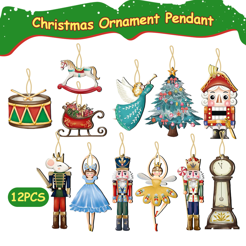 12Pcs/Set Wooden Nutcracker Pu - đánh giá và giá Nutcracker Figurine