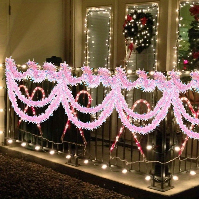 13Ft Pink Christmas Tinsel Gar - đánh giá và giá Tinsel Garland Decoration
