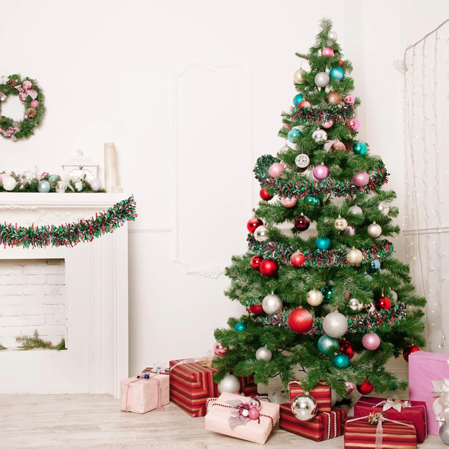 2M Christmas Tinsel Garland Ir - đánh giá và giá Tinsel Garland Decoration