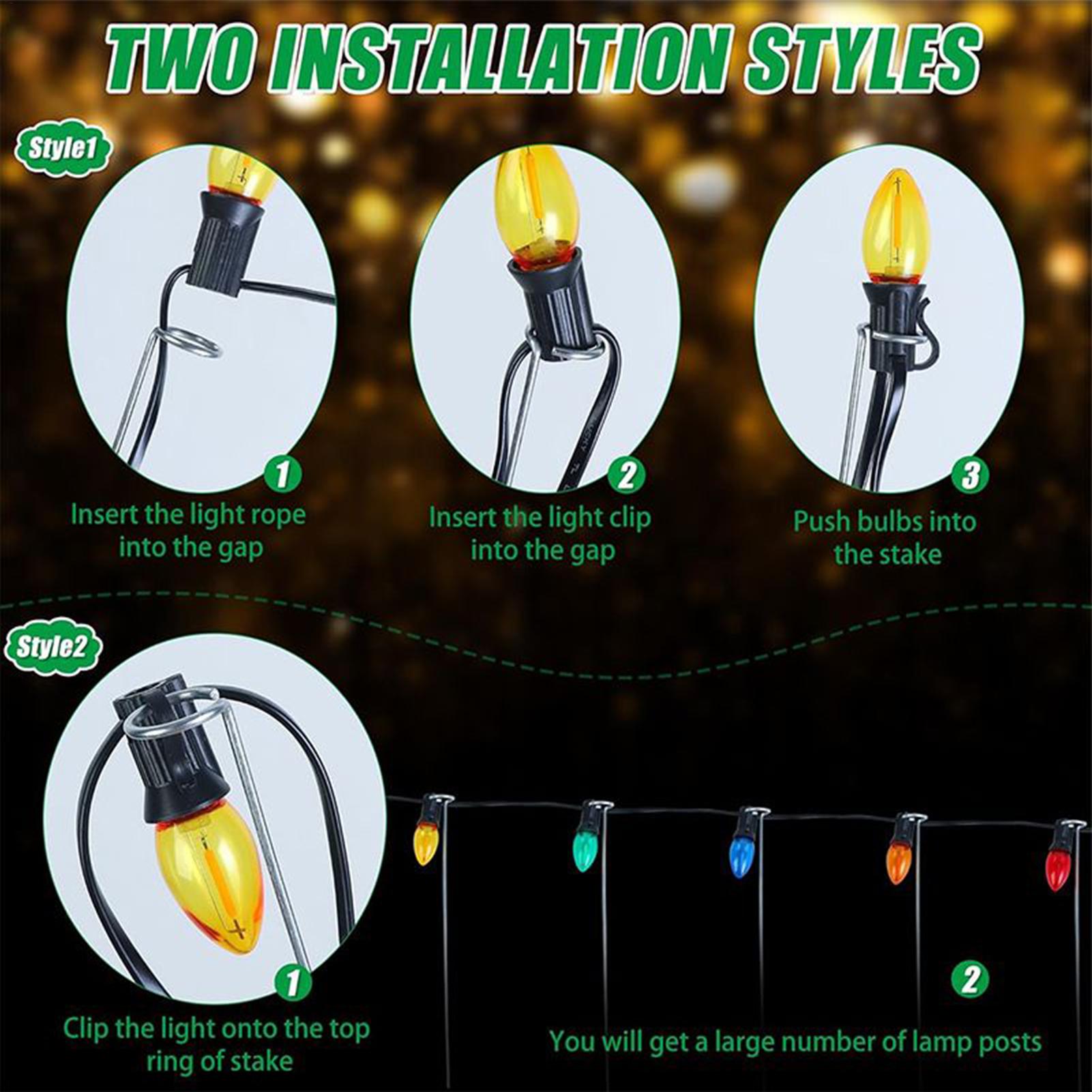 Christmas Light Stakes 12-Inch - đánh giá và giá Christmas Lights Outdoor