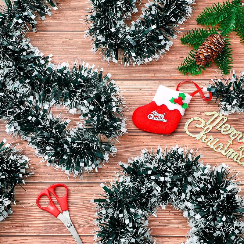 2/20m Christmas Ribbon Garland - đánh giá và giá Tinsel Garland Decoration