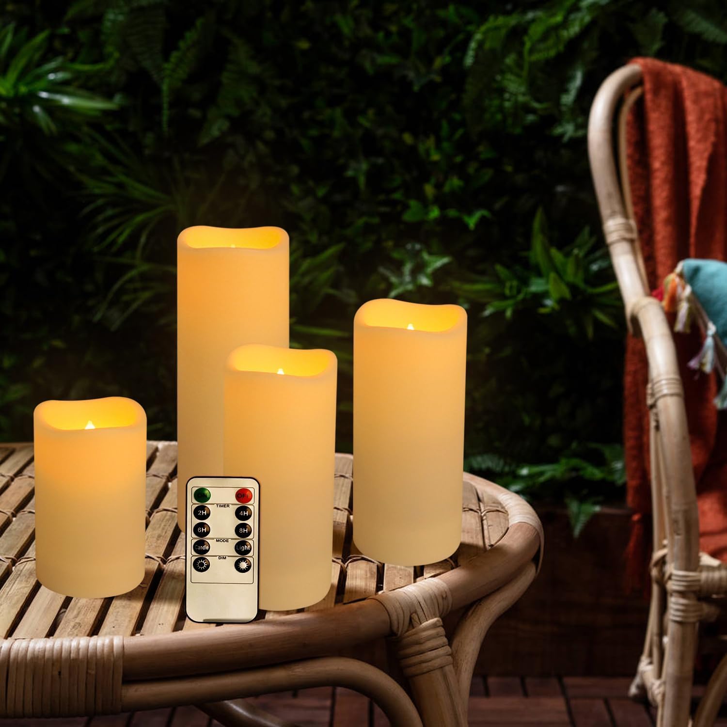 Set of 96 Waterproof Outdoor F - đánh giá và giá Holiday Candle Set